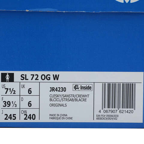 adidas Originals阿迪三叶草2025中性SL 72 OG WORI-RUNNINGJR4230