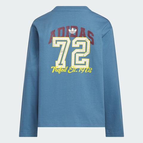 adidas Originals阿迪三叶草2025男大童JK BB LS TEE针织无领长TKG6623