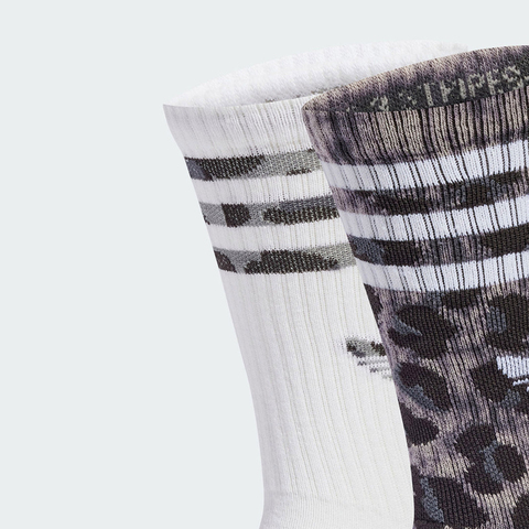 adidas Originals阿迪三叶草2025中性LEO CREW S 2P中袜优惠装JW8010