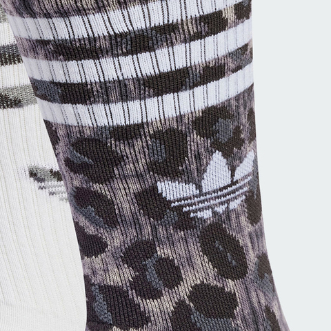 adidas Originals阿迪三叶草2025中性LEO CREW S 2P中袜优惠装JW8010