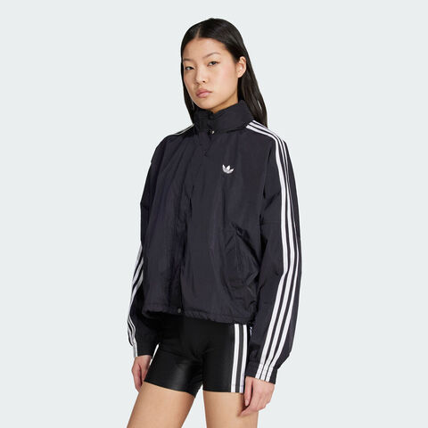 adidas Originals阿迪三叶草2025女子3S WINDBREAKER梭织连帽外套JX1451
