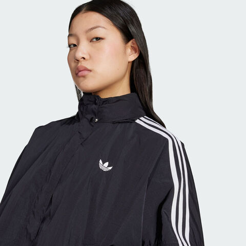 adidas Originals阿迪三叶草2025女子3S WINDBREAKER梭织连帽外套JX1451