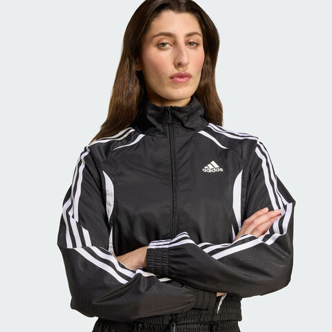 adidas Originals阿迪三叶草2025女子SLIM TRACKTOP梭织无帽外套KE9786