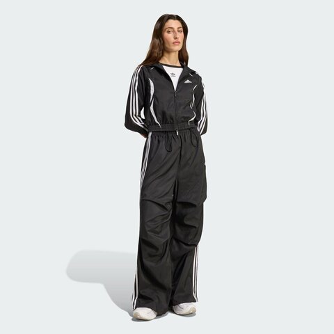 adidas Originals阿迪三叶草2025女子SLIM TRACKTOP梭织无帽外套KE9786