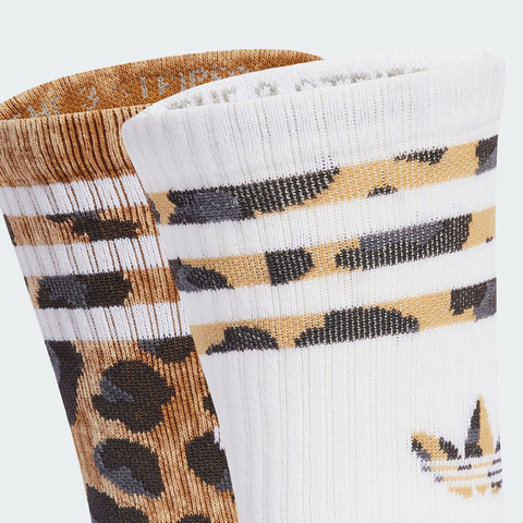 adidas Originals阿迪三叶草2025中性LEO CREW S 2P中袜优惠装JV7855