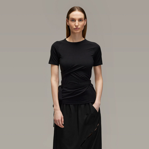 adidas Originals阿迪三叶草2025女子W TNC SS TEE针织无领短TJD6002