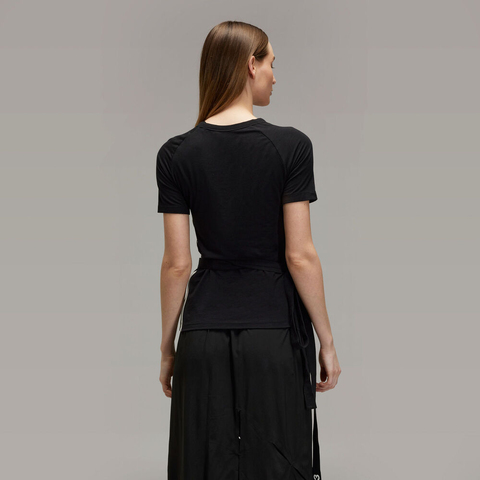 adidas Originals阿迪三叶草2025女子W TNC SS TEE针织无领短TJD6002