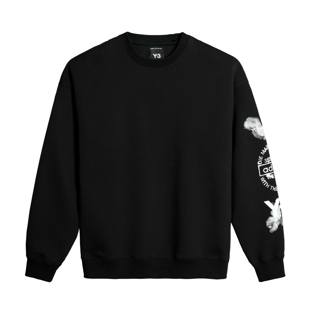 adidas Originals阿迪三叶草2025男子GFX CREW针织无帽卫衣JX4749