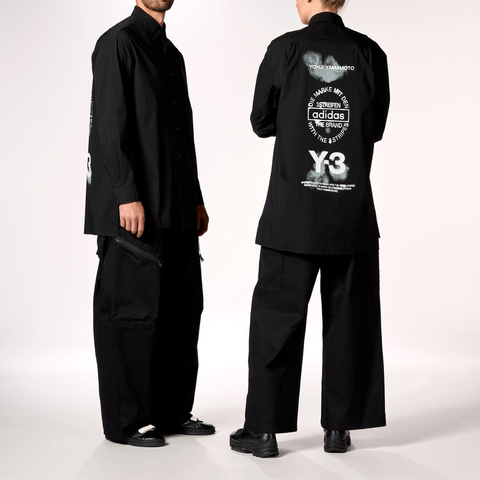 adidas Originals阿迪三叶草2025男子GFX LOGO SHIRT梭织长袖衬衫KD2442