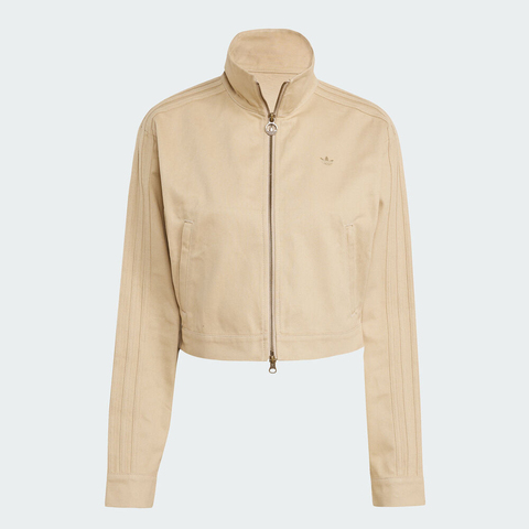 adidas Originals阿迪三叶草2025女子FB CROP TT梭织无帽外套JX7600