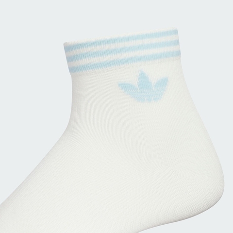 adidas Originals阿迪三叶草2025中性ORI TREF ANK 3P短袜优惠装KF4997