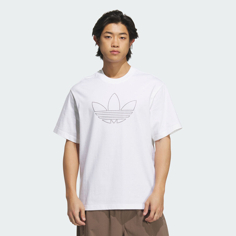 adidas Originals阿迪三叶草2025男子GRFX TEE Q1针织无领短TKE4011
