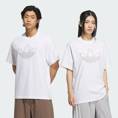 adidas Originals阿迪三叶草2025男子GRFX TEE Q1针织无领短TKE4011