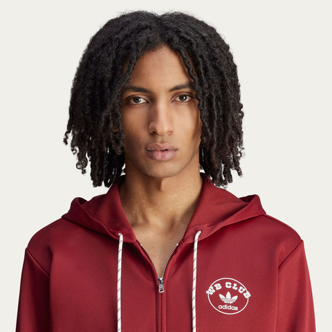 adidas Originals阿迪三叶草2025男子WB TRACK HOODIE针织连帽外套JM8298