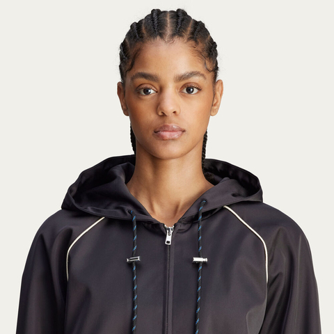 adidas Originals阿迪三叶草2025女子WB W SATIN HOOD梭织连帽外套JW1110