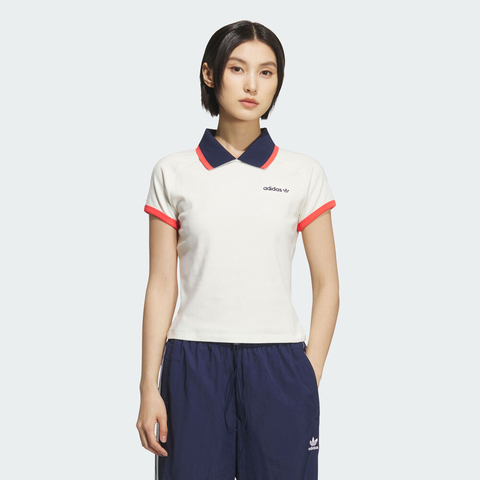adidas Originals阿迪三叶草2025女子SHORT POLO针织有领短TKF9611