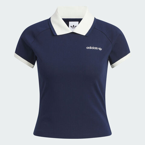 adidas Originals阿迪三叶草2025女子SHORT POLO针织有领短TKF9610