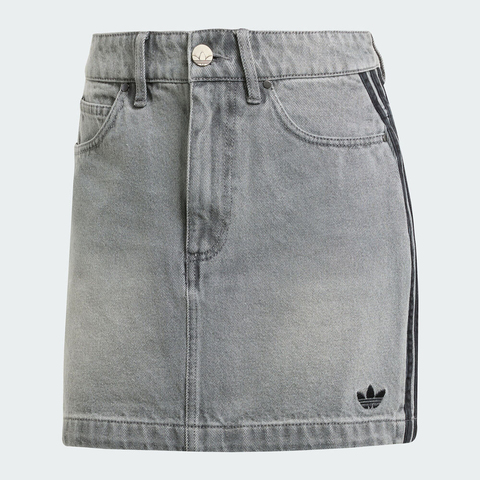 adidas Originals阿迪三叶草2025女子DENIM MINI SKT牛仔短裙JW2657