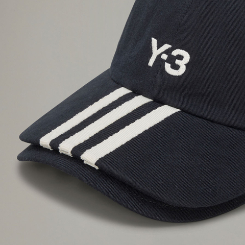 adidas Originals阿迪三叶草2025中性Y-3 3S CAP弯沿帽JN7183