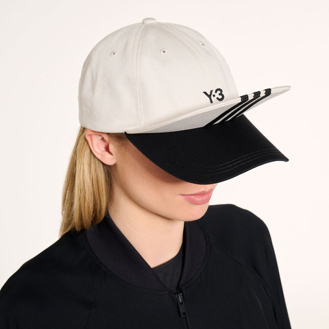 adidas Originals阿迪三叶草2025中性Y-3 3S CAP弯沿帽JM9041