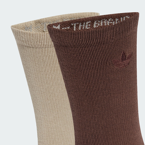 adidas Originals阿迪三叶草2025中性2-TONED CR S 2P中袜优惠装JV6043