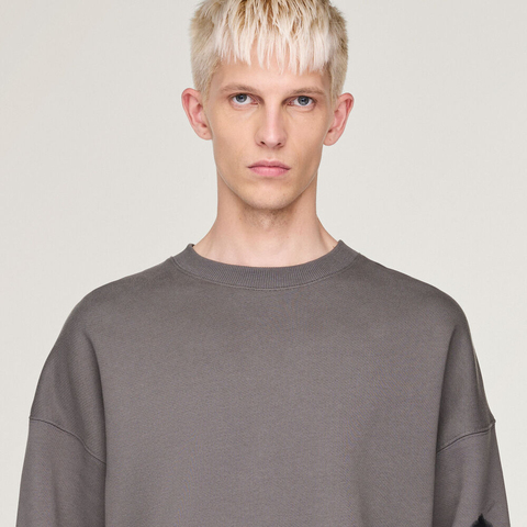 adidas Originals阿迪三叶草2025男子GFX CREW针织无帽卫衣KE5083