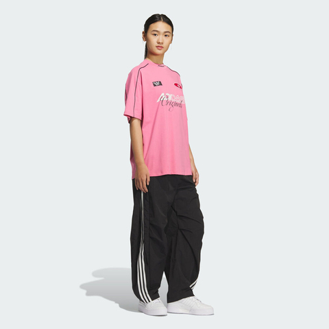 adidas Originals阿迪三叶草2025女子MOTO GFX TEE W针织无领短TKG6679