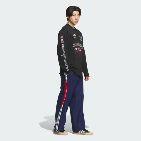 adidas Originals阿迪三叶草2025男子MOTO GFX T LS M针织无领长TKH1199