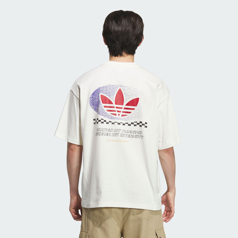 adidas Originals阿迪三叶草2025男子MOTO GFX T SS M针织无领短TKH1198