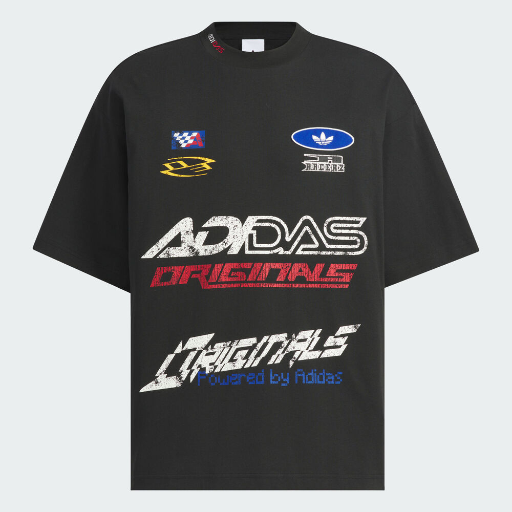 adidas Originals阿迪三叶草2025男子MOTO TEE SS M针织无领短TKH1195