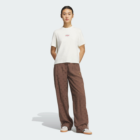 adidas Originals阿迪三叶草2025女子MOTO GFX TEE W针织无领短TKG6680