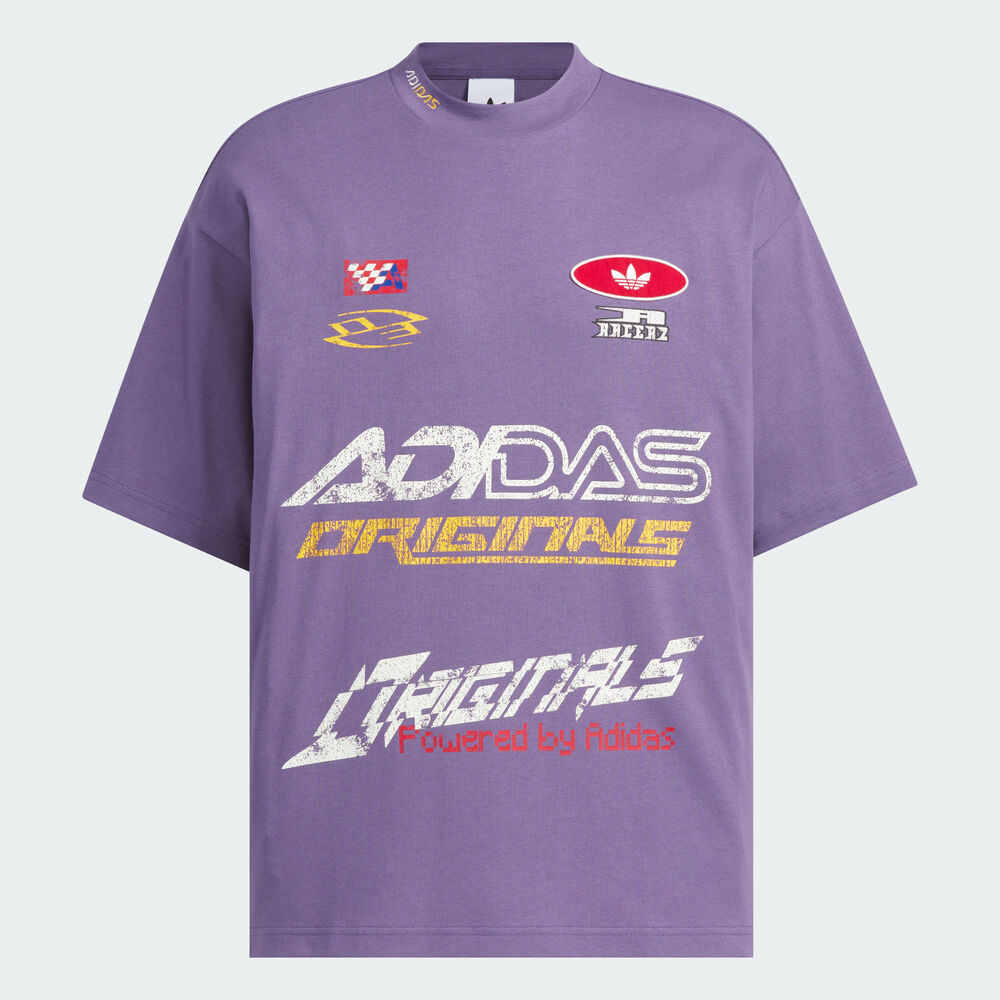 adidas Originals阿迪三叶草2025男子MOTO TEE SS M针织无领短TKH1196