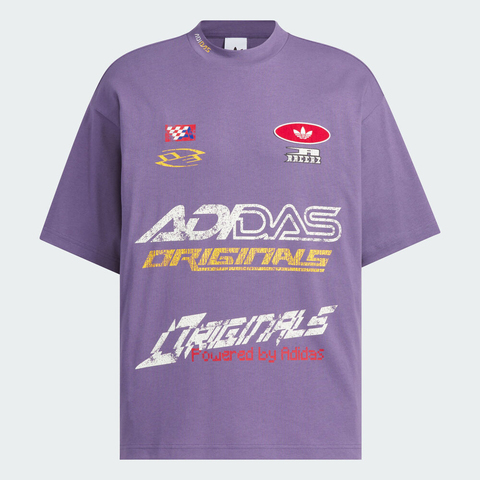 adidas Originals阿迪三叶草2025男子MOTO TEE SS M针织无领短TKH1196