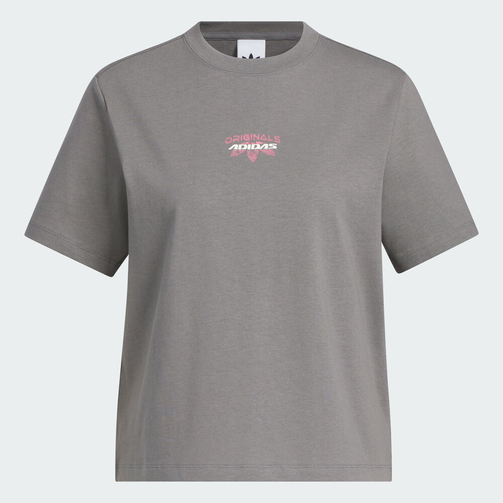 adidas Originals阿迪三叶草2025女子MOTO GFX TEE W针织无领短TKG6681