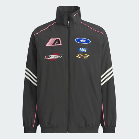 adidas Originals阿迪三叶草2025女子MOTO JKT W梭织无帽外套KG6676