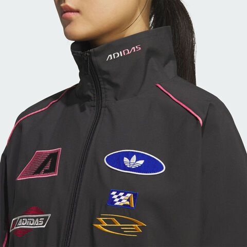 adidas Originals阿迪三叶草2025女子MOTO JKT W梭织无帽外套KG6676