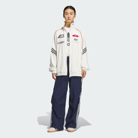 adidas Originals阿迪三叶草2025女子MOTO JKT W梭织无帽外套KG6677