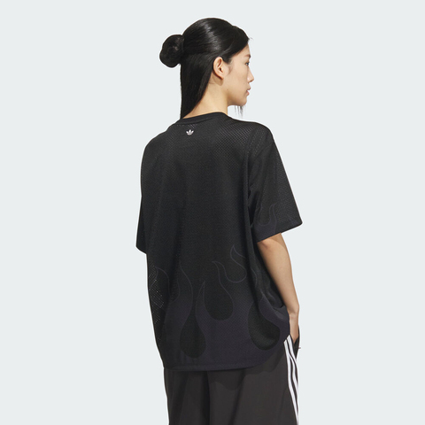 adidas Originals阿迪三叶草2025女子HOCKEY TEE针织无领短TKF0146