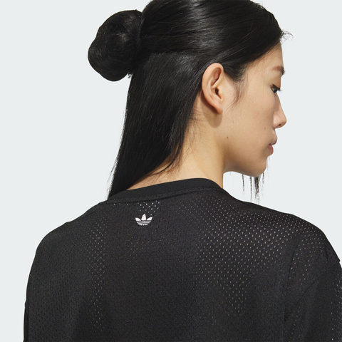 adidas Originals阿迪三叶草2025女子HOCKEY TEE针织无领短TKF0146