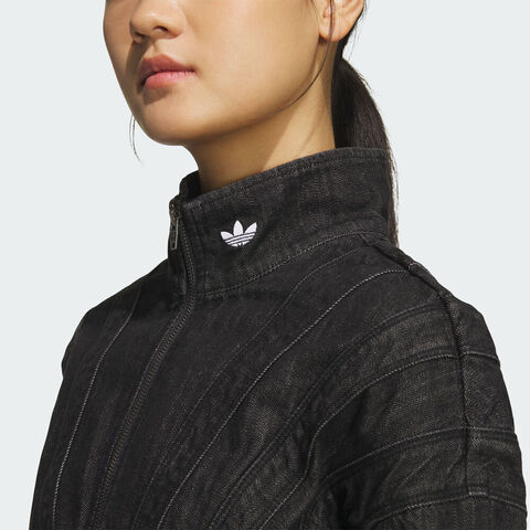 adidas Originals阿迪三叶草2025女子DENIM JKT牛仔外套KH1185