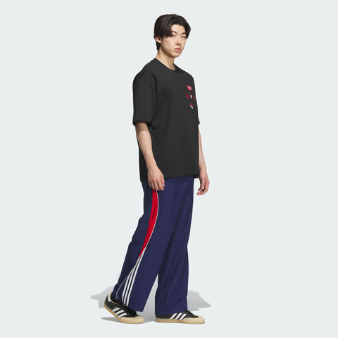 adidas Originals阿迪三叶草2025男子MOTO GFX T SS M针织无领短TKH1197