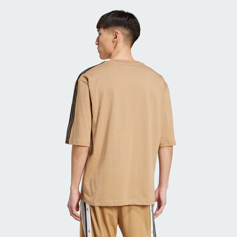 adidas Originals阿迪三叶草2025男子Oversize tee针织无领短TJY1397