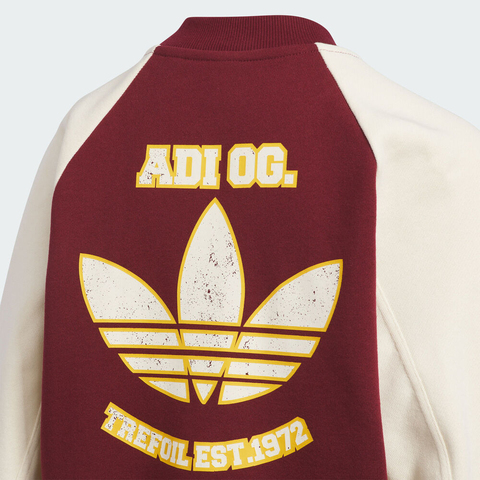 adidas Originals阿迪三叶草2025男大童JK BB BOMBER JK针织无帽外套KG6620