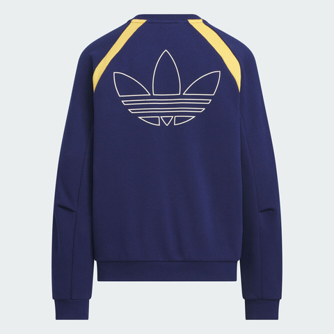 adidas Originals阿迪三叶草2025男大童JK BB CREW 9针织无帽卫衣KG6617