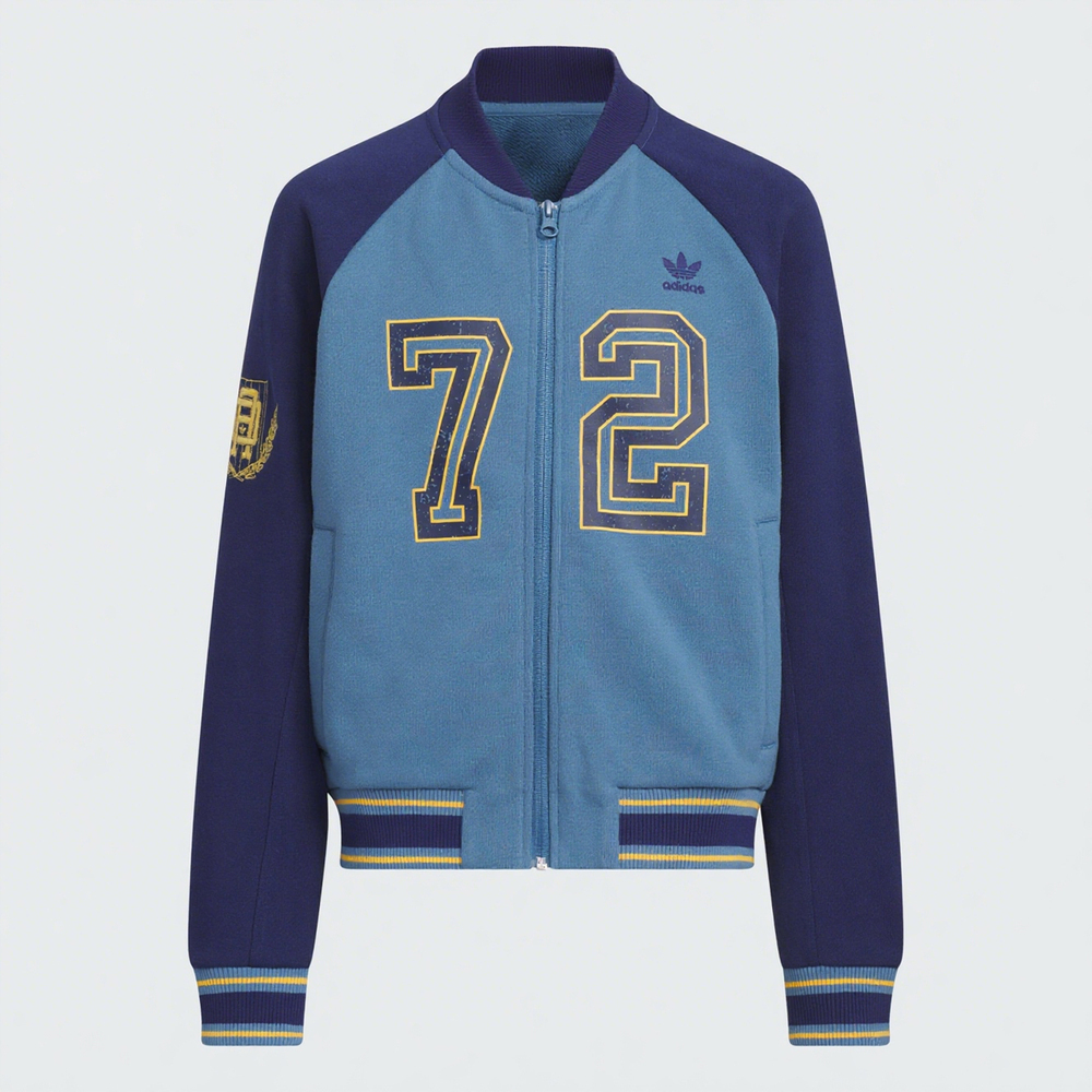 adidas Originals阿迪三叶草2025男大童JK BB BOMBER JK针织无帽外套KG6619