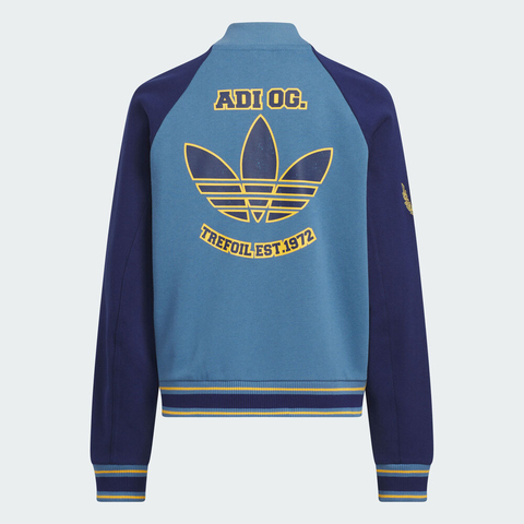 adidas Originals阿迪三叶草2025男大童JK BB BOMBER JK针织无帽外套KG6619