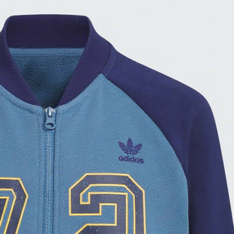 adidas Originals阿迪三叶草2025男大童JK BB BOMBER JK针织无帽外套KG6619