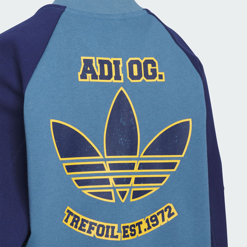 adidas Originals阿迪三叶草2025男大童JK BB BOMBER JK针织无帽外套KG6619