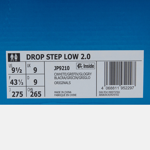 adidas Originals阿迪三叶草2025中性DROP STEP LOW 2.0ORI-BBALLJP9210
