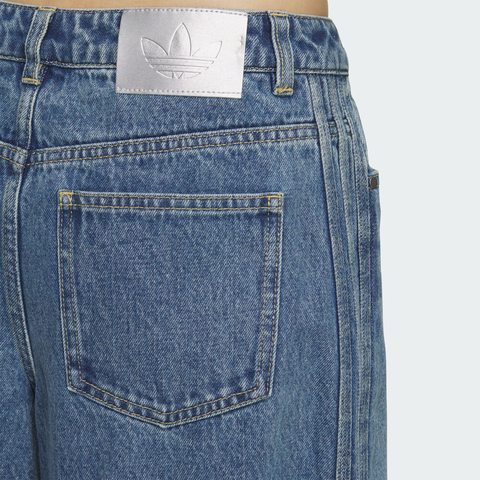 adidas Originals阿迪三叶草2025女子DENIM JORT牛仔短裤KB5432